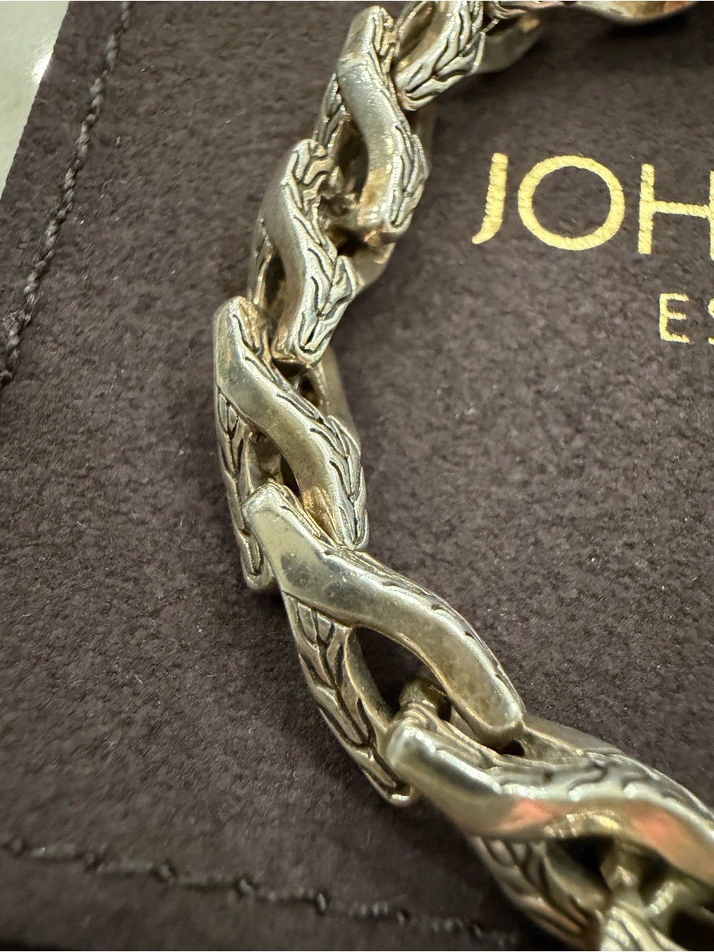 John Hardy Two-Tone Chain Link Bracelet 8” - Picture 3 of 6